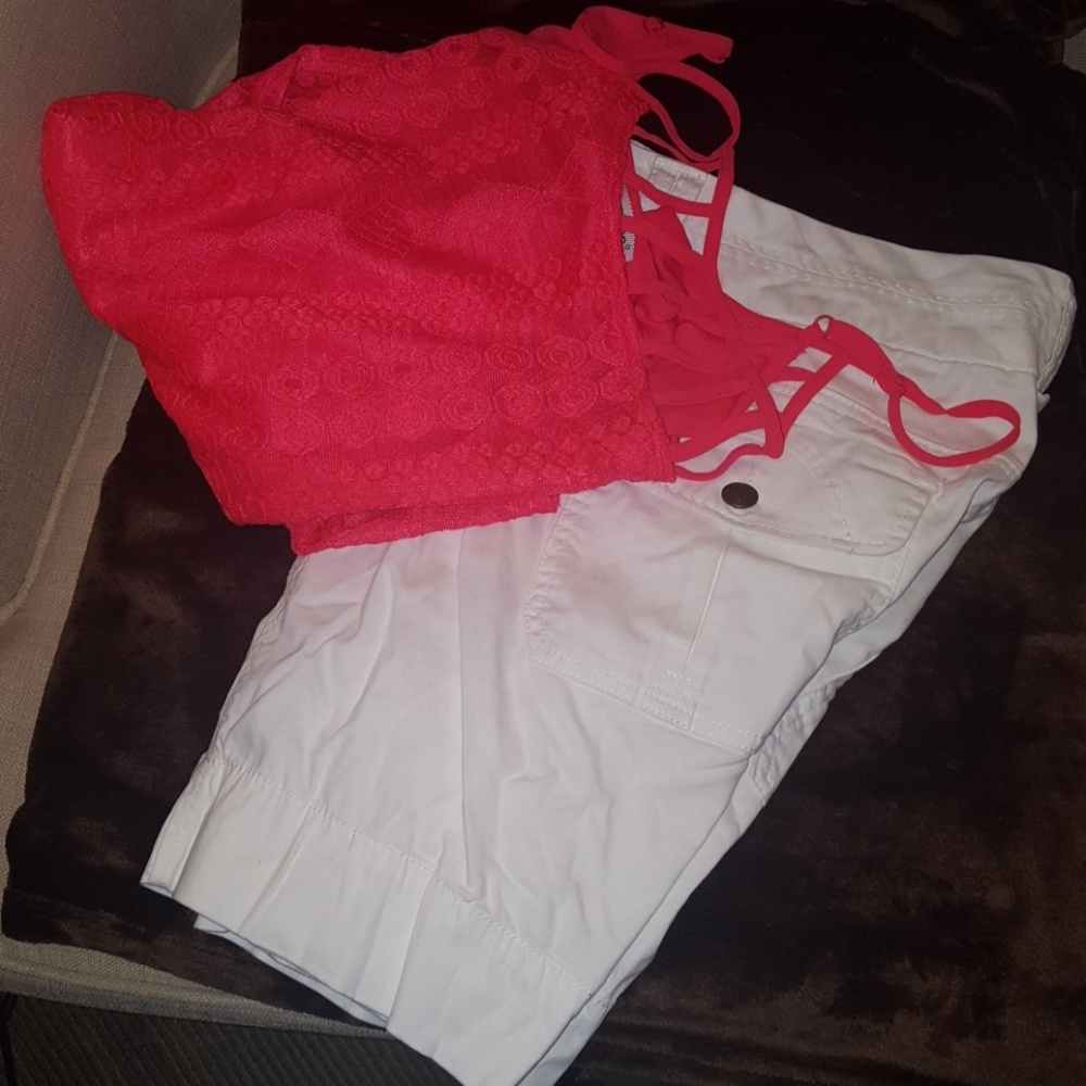 Women's plus size shirt and shorts set